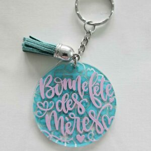 Porte clé motif pétale – Image 1
