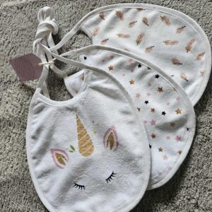 Lot de 3 bavoirs " collection licorne" – Image 1